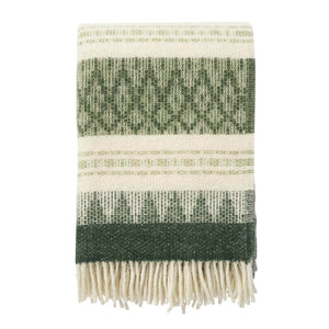 Freja Green Wool Blanket
