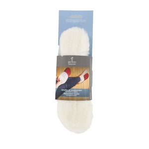 Women's White Replacement Sheepskin Insole for Slippers