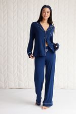 Long Sleeve Button-Down Pajama Set