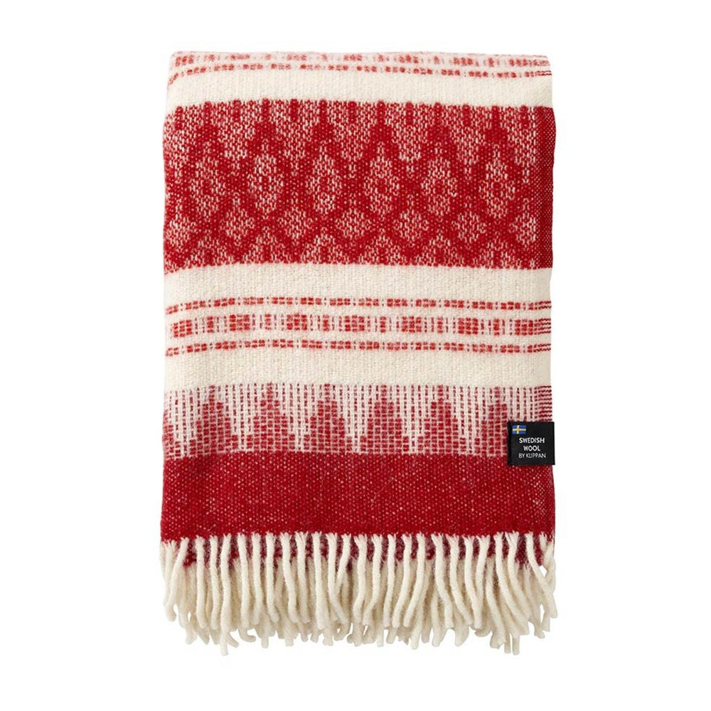 Freja Red Wool Blanket
