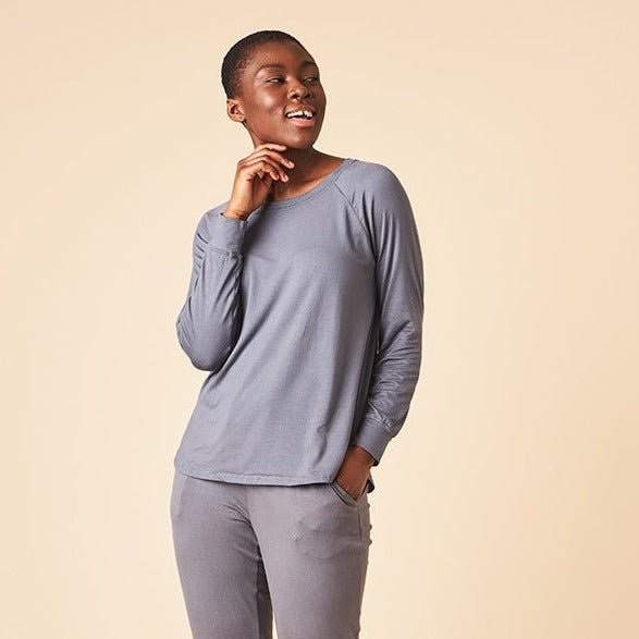 Pajama Relaxed Long Sleeve Top