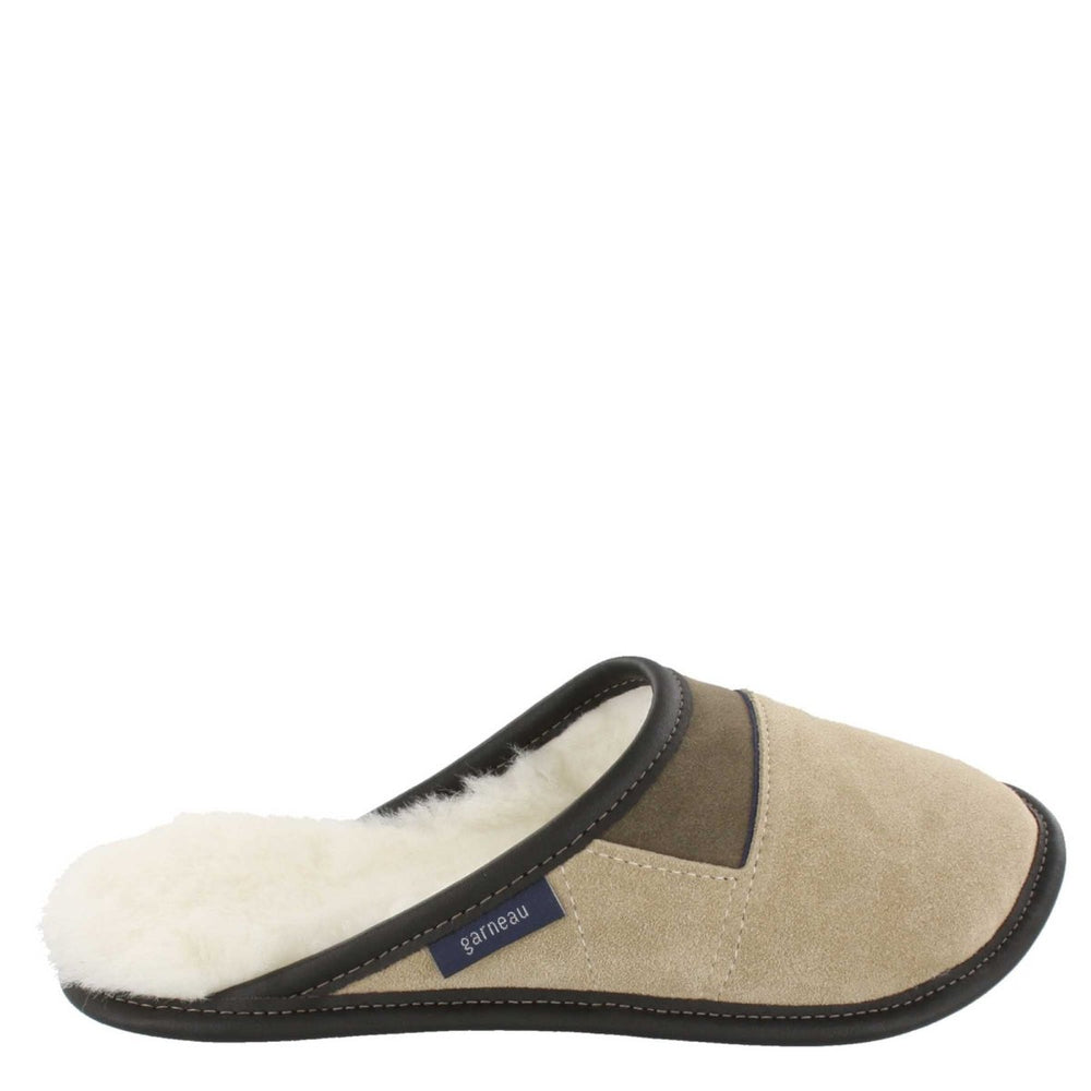 
            
                Load image into Gallery viewer, Women&amp;#39;s Tan Suede and Sheepskin Mule Slippers
            
        